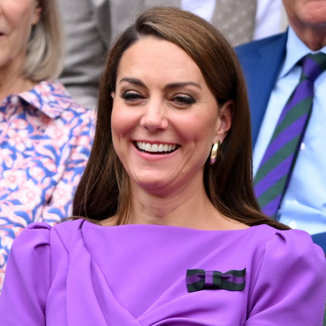 kate wimbledon purple dress Kate Middleton Wears Lavender Dress in Rare Public Appearance at Wimbledon Finals