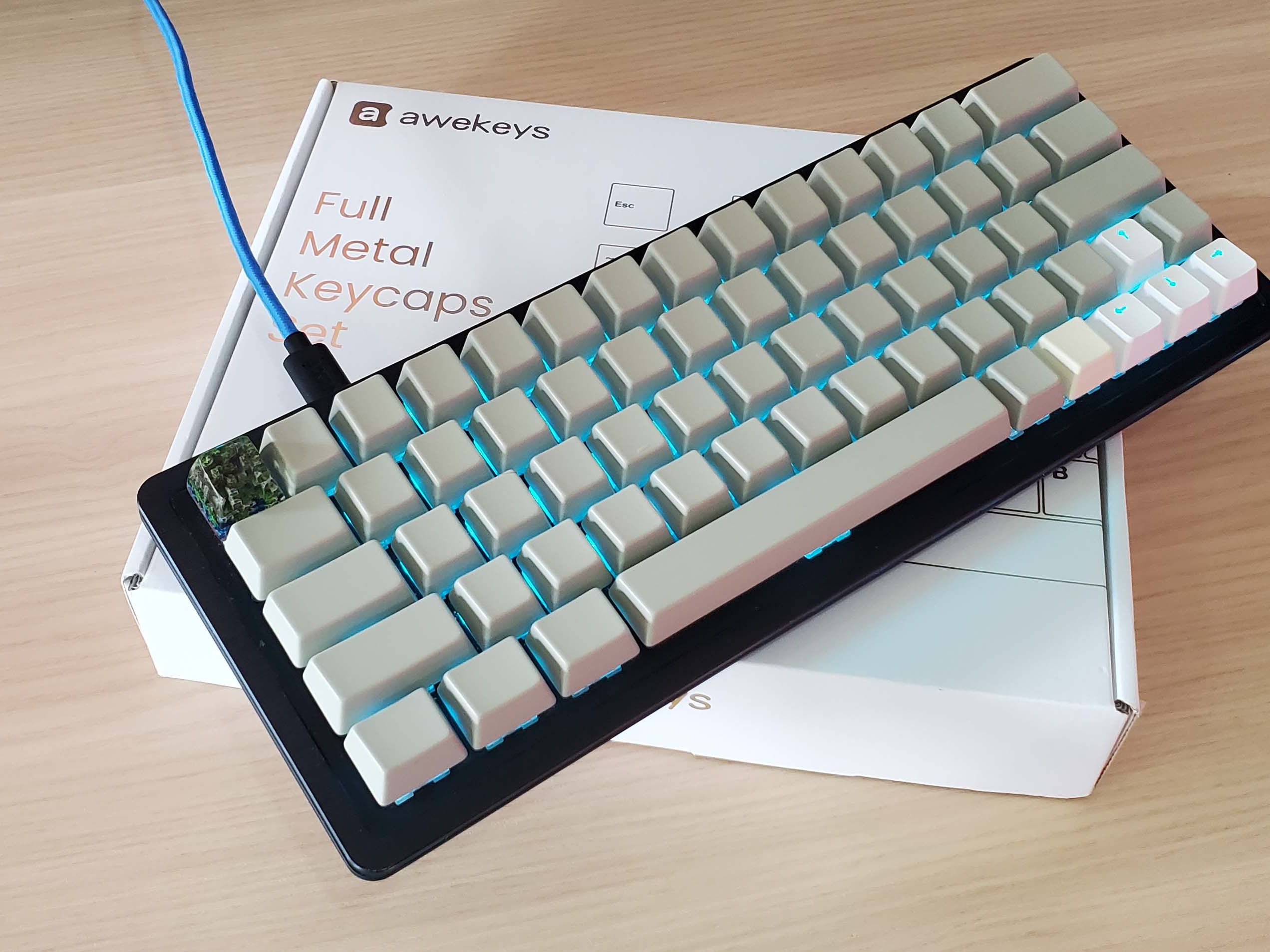 The holy THOCK of Awekeys' Full Metal Keycaps cannot make up for