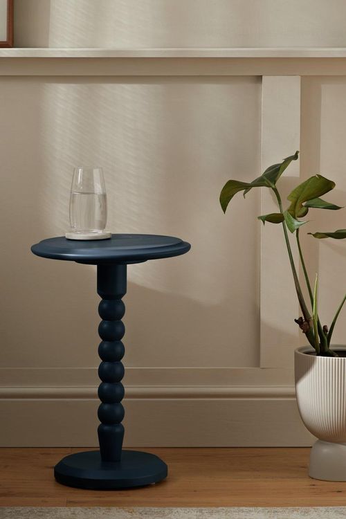 Habitat Blaire Bobbin Side Table - Navy