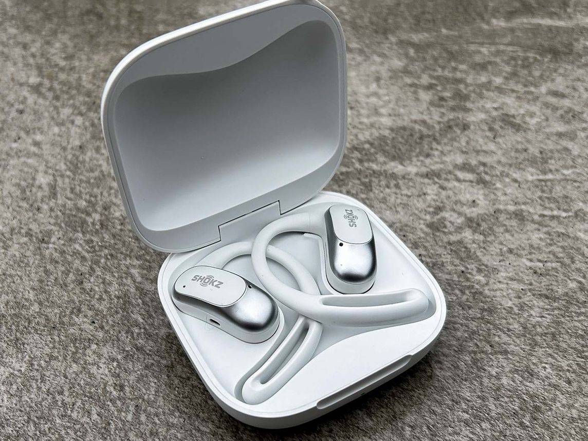 Shokz OpenFit Air ホワイト Shokz OpenFit Air Open-Ear True Wireless Earbuds in White