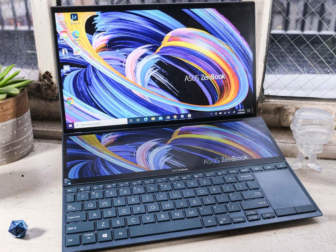 Windowsノート本体 ASUS ZenBook Duo 14 UX482EG i7 1TB 16GB Amazon.com: ASUS ZenBook Duo 14 UX482 14” FHD NanoEdge Touch