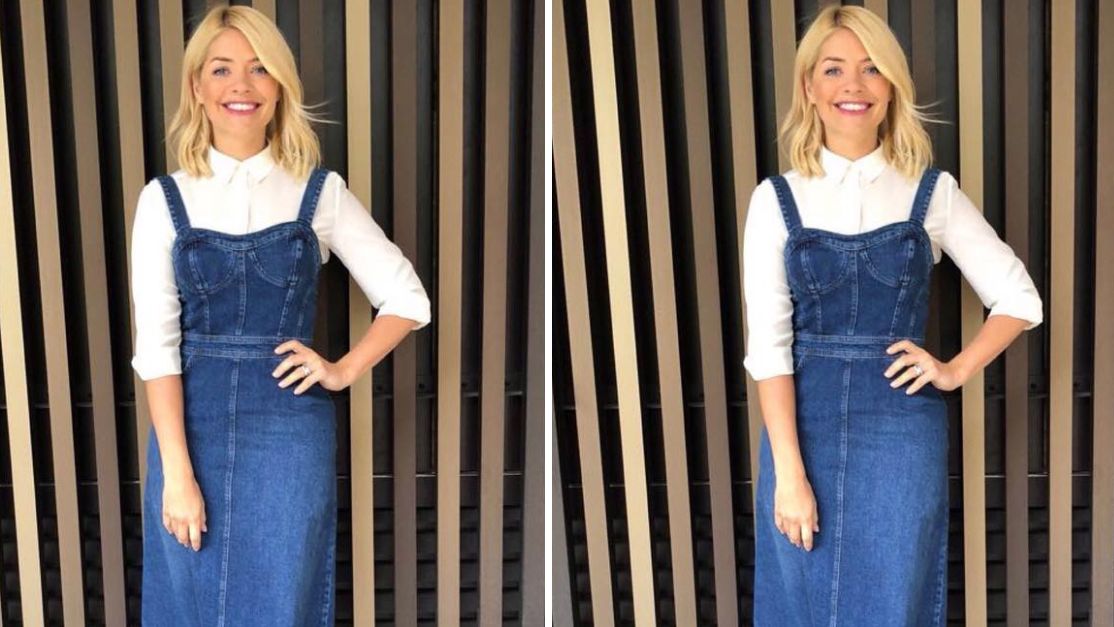 Holly Willoughby Just Wore the Perfect Warehouse Denim Dress | Who What Wear