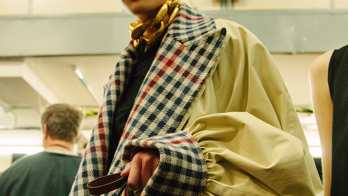 JW Anderson's Checked-Collar Trench Coat Is Trending | Who What Wear