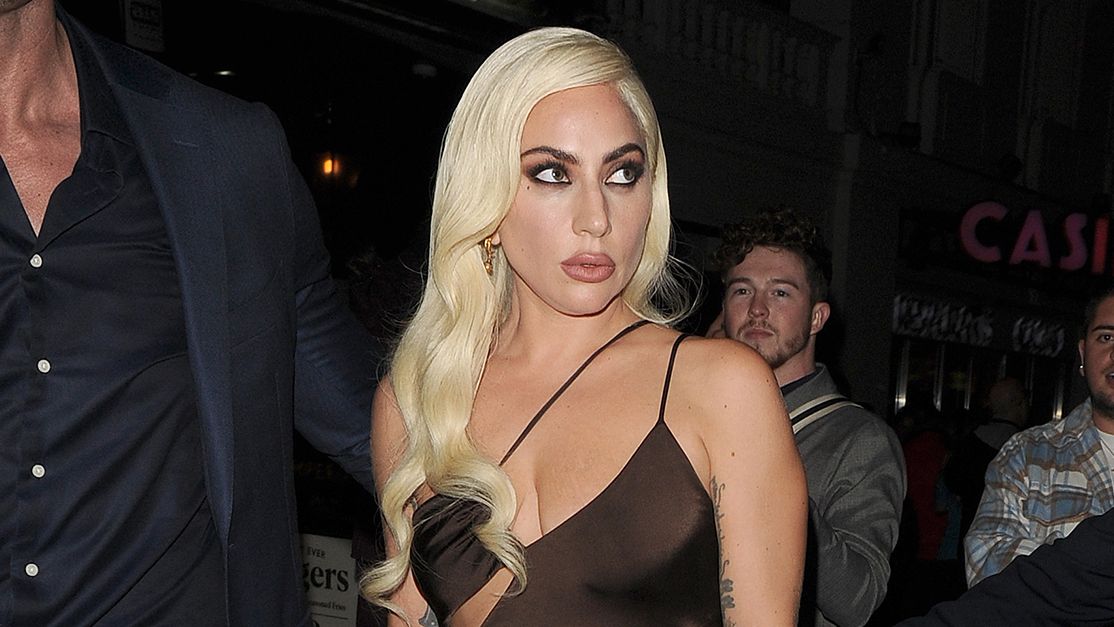 Lady Gaga Wore a Sexy Cutout Dress With Platform Heels | Who What Wear