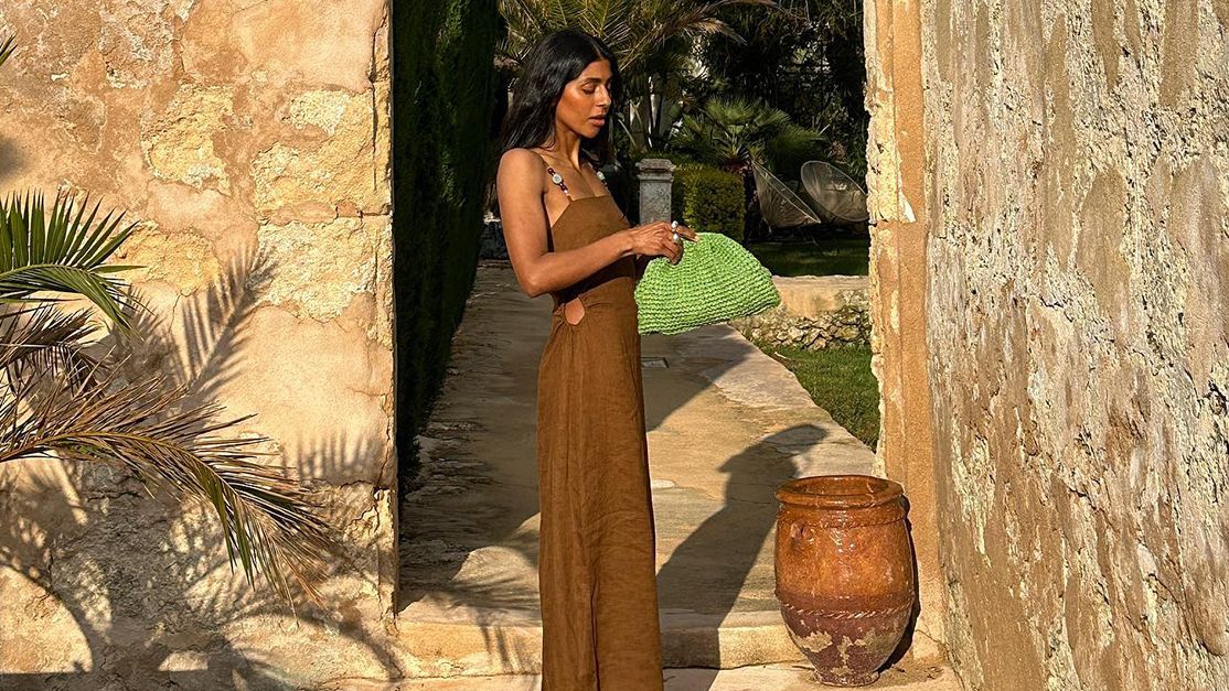 chinese dress ladies Minimal Linen Dress