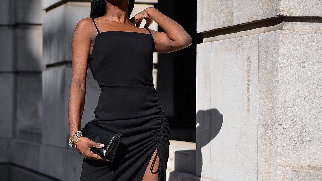 asos design asymmetric neck contoured mesh midi dress in black Asos Design Asymmetric Neck Contoured Mesh Midi Dress in Black