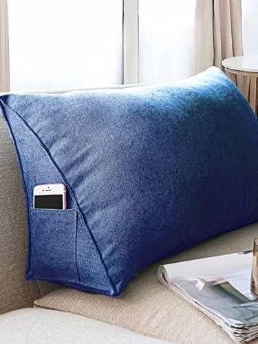 Yanman Wedge Pillow Large Lumbar Support Cushion for Bed Headboard Sofa, Back Positioning Backrest,soft Reading Pillow With Breathable Removable Washable Cover