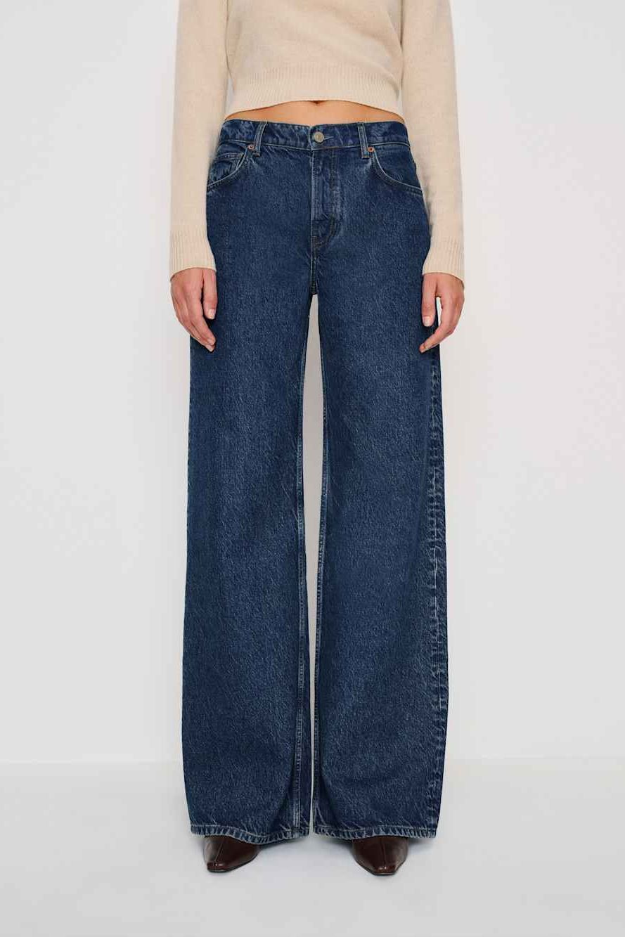 Cary Low Rise Slouchy Wide Leg Long Jeans