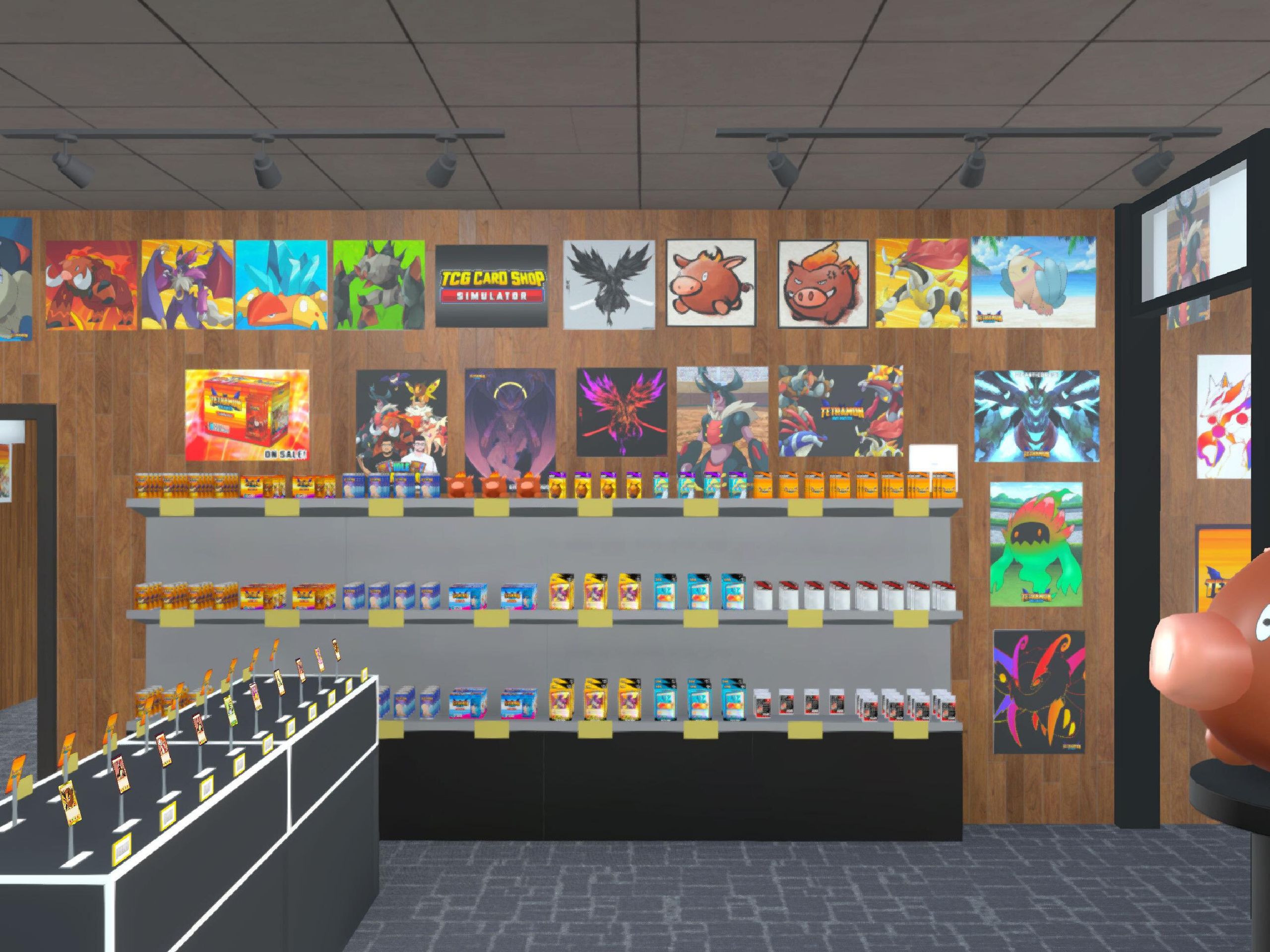 tcg card shop simulator display case Amazon.com: Sports Card Display Case Trade Show Display Case for TCG  Pokemon Trading Cards and Jewelry Table Top Display Hold Upto 52 Slabs Made  of Aluminum Acrylic Glass Anti Theft Lock Portable
