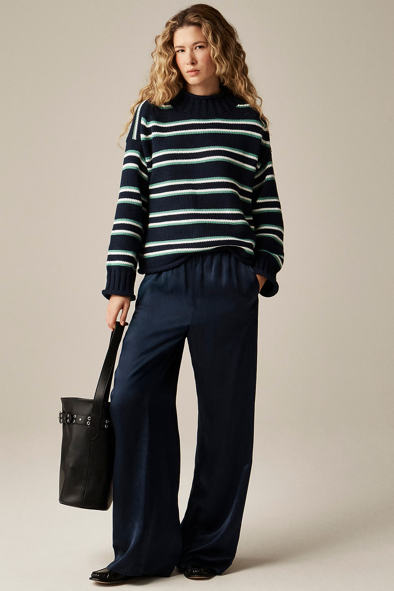 J.Crew, 2025 Rollneck&amp;trade; Sweater in Stripe