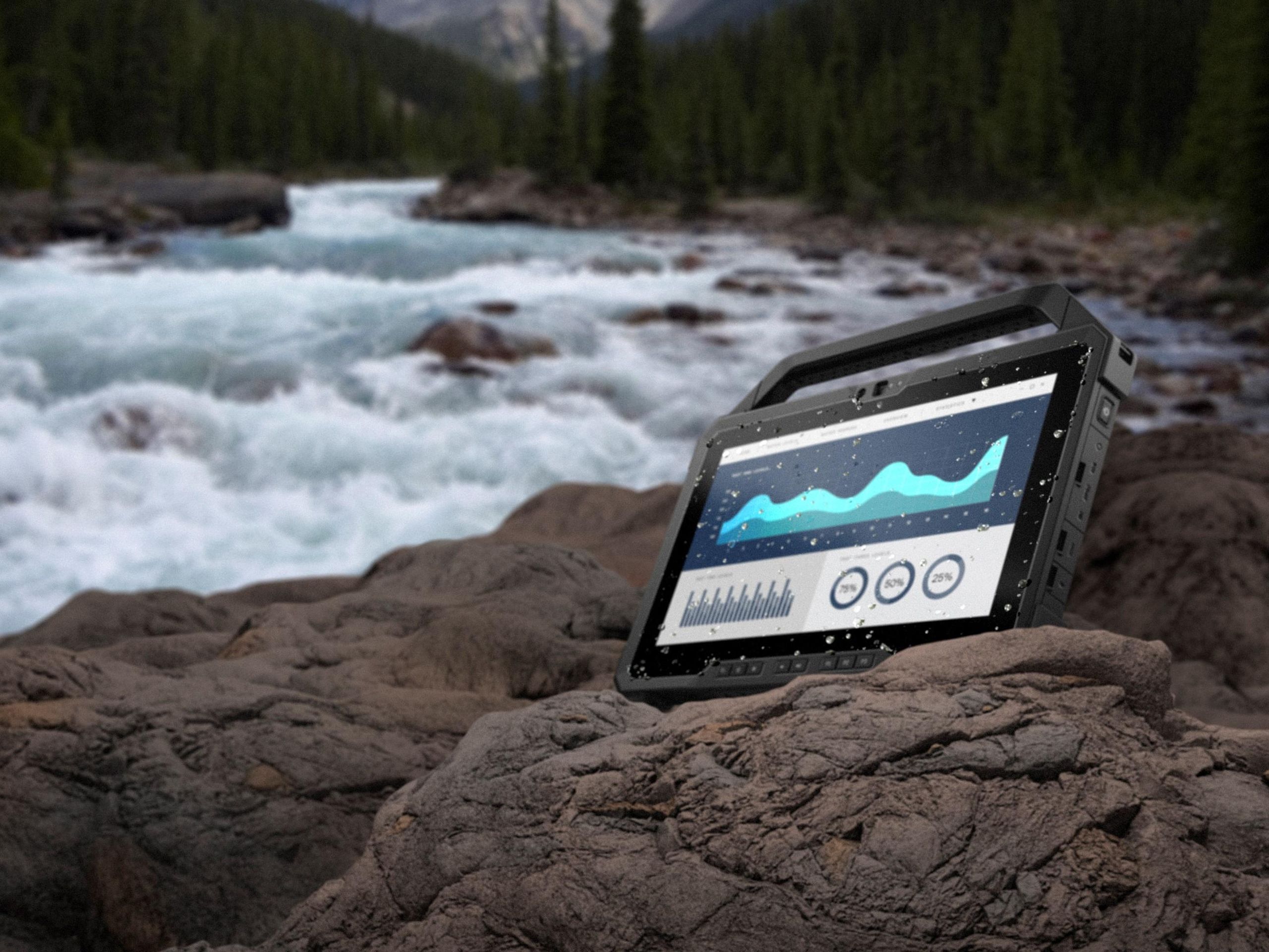 (使用感有)Latitude7220 rugged extreme tablet Dell's new rugged tablet is designed for the harshest environments