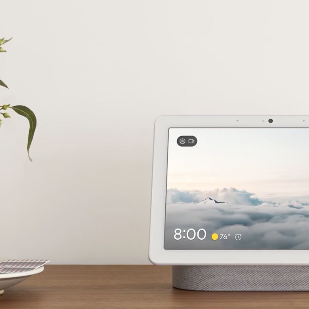 CHROME - Google Nest Hub チョーク ほぼ未使用】Google Nest Hub Max チョーク スマートスピーカー