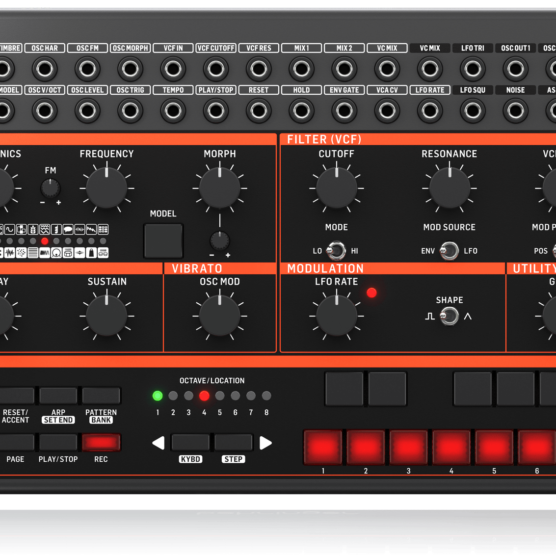 Behringer's Grind is a hybrid semi-modular synth that borrows