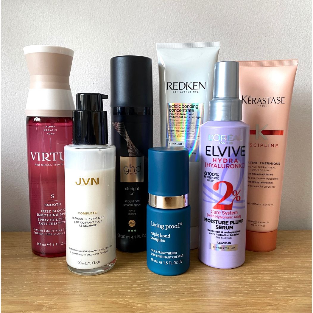 A selection of the best hair straightening products that woman&amp;amp;home tested for this feature