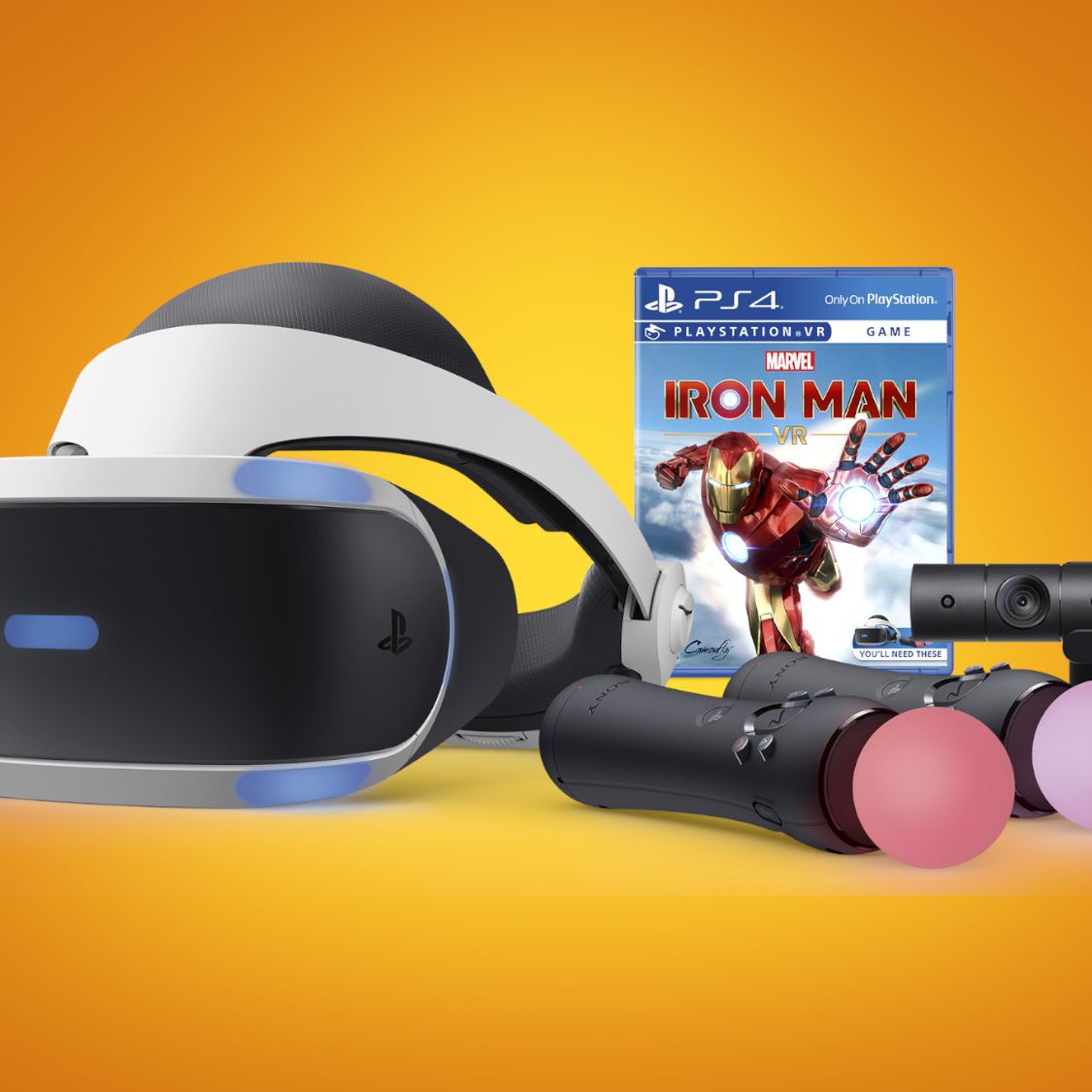 PS VR Camera同梱版＋モーションコントローラー2本＋アイアンマンセット