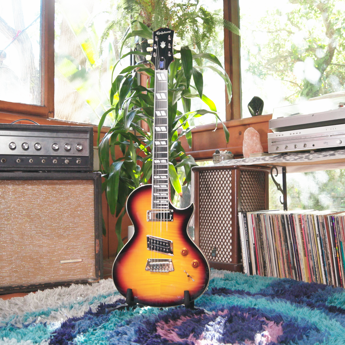 【10744】 Epiphone nighthawk Custom Epiphone Nighthawk Custom Reissue Transparent Black – Chicago