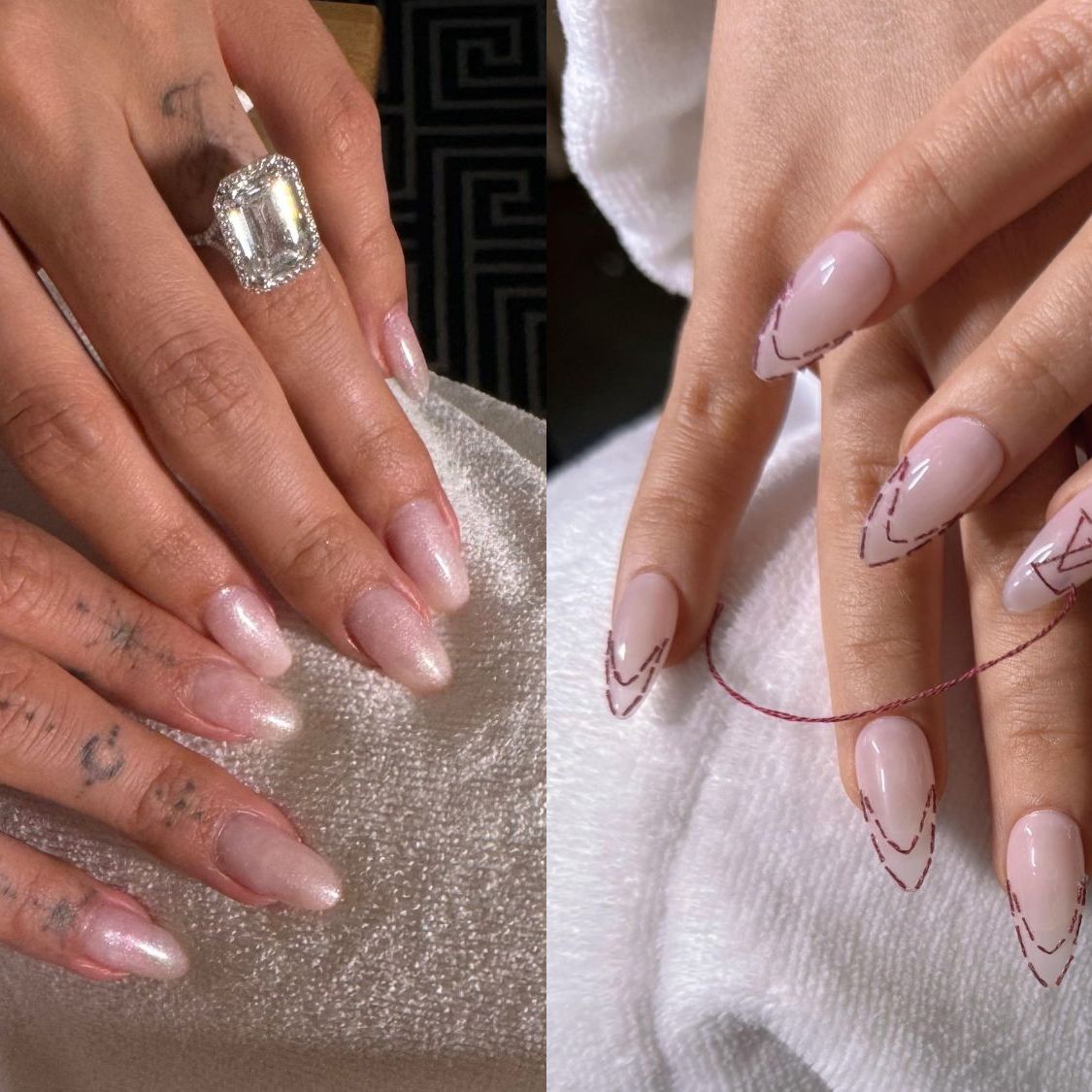 2025 Sparkly Crystal Nails Shine Bright