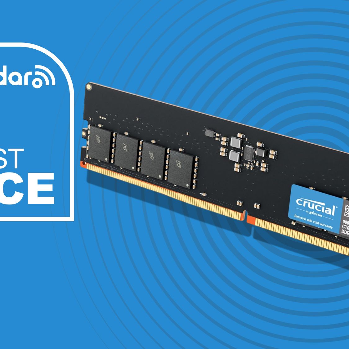 Grab 16GB of Crucial DDR5 5600MHz RAM for just £66, but be quick