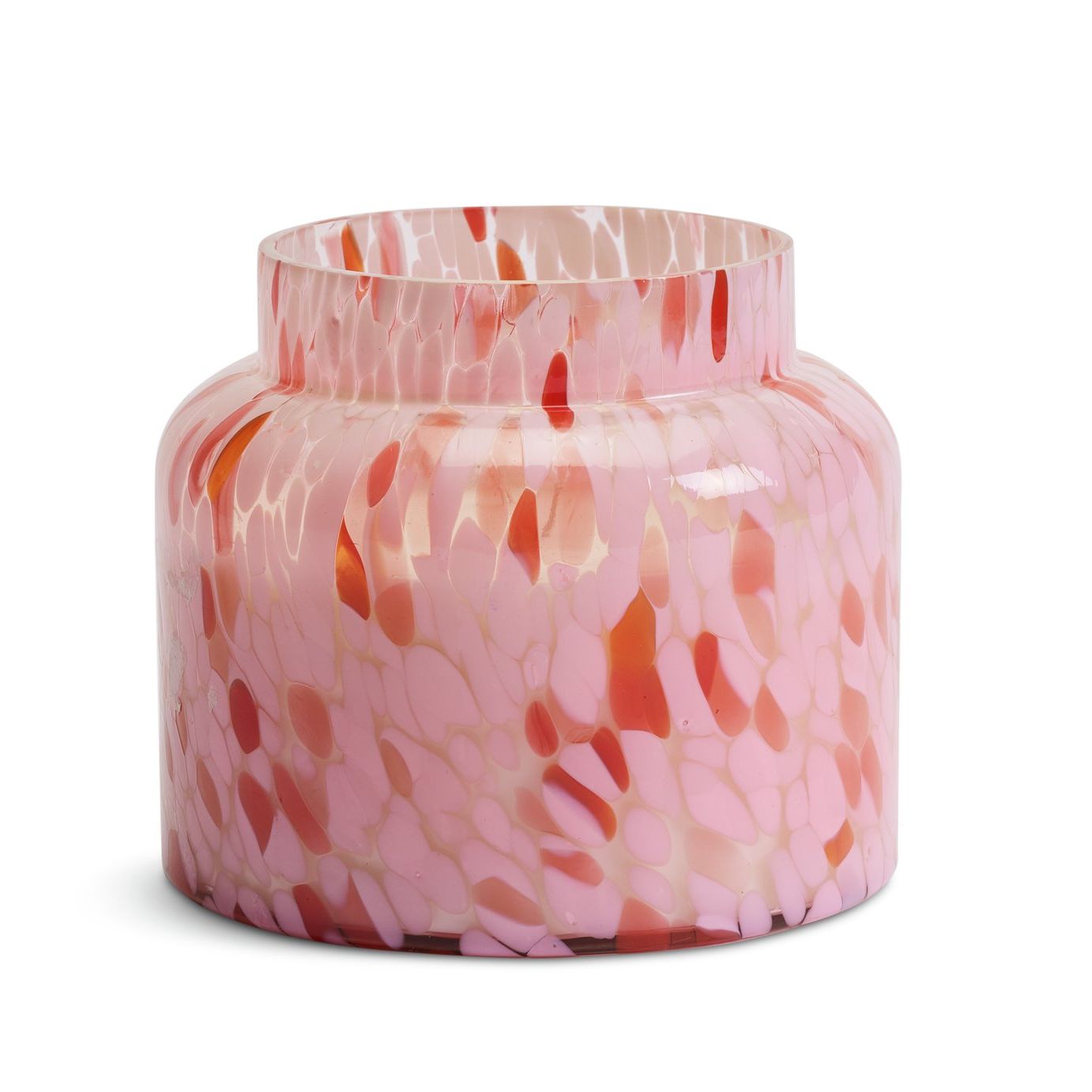 Habitat Pink Confetti Glass Xl Candle - Jasmine &amp;amp; Amber