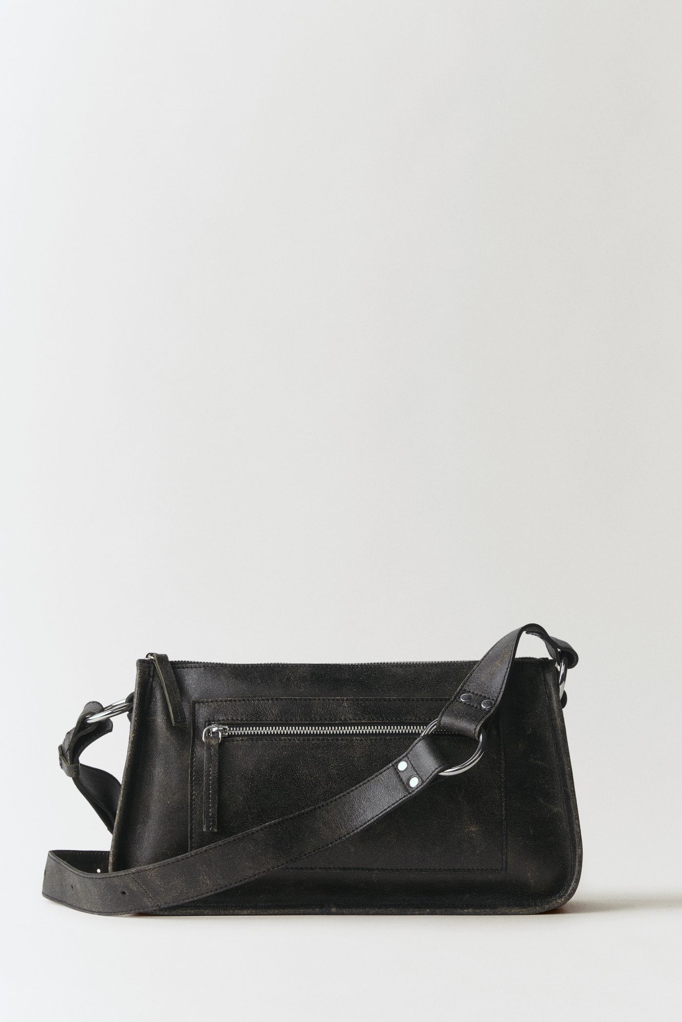 Leather Bag With Metallic Details - Women | Mango Usa