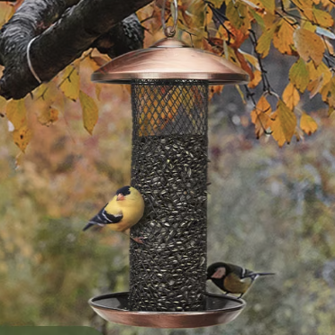 Kingsyard metal mesh tube bird feeder