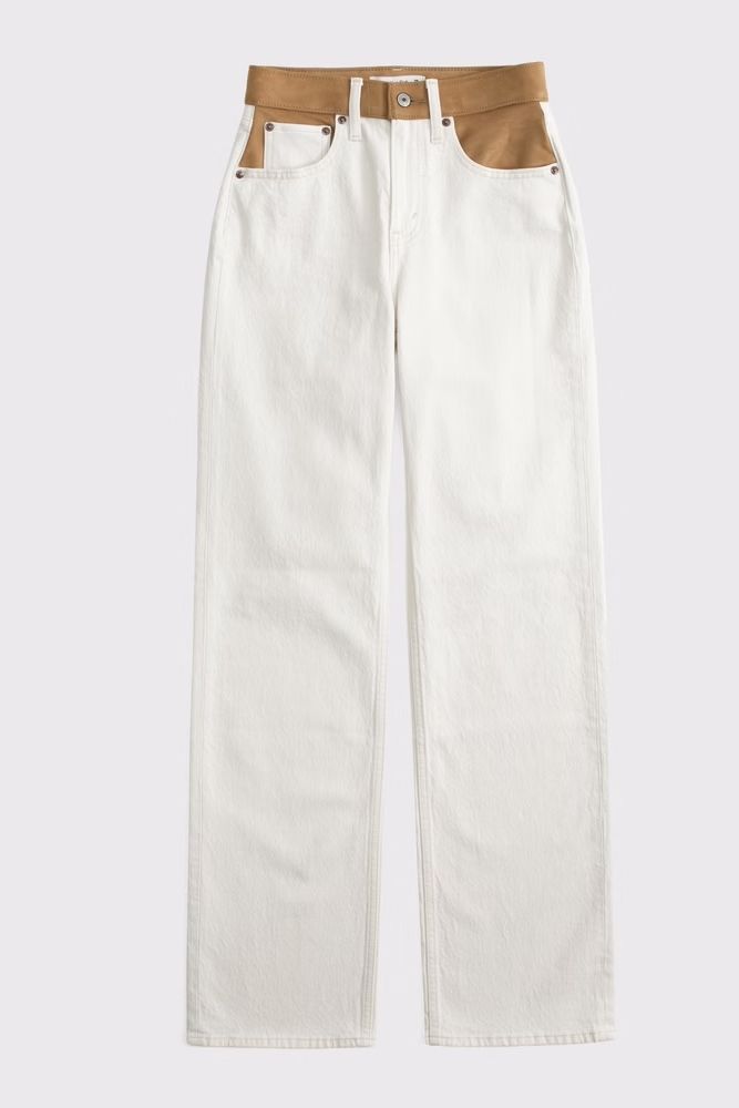 Abercrombie &amp;amp; Fitch Curve Love High Rise 90s Relaxed Jean