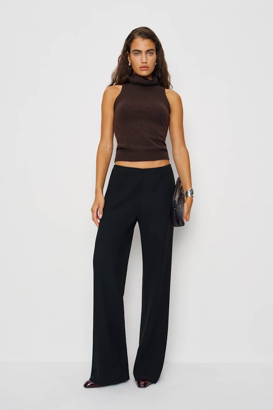 Gale Mid Rise Bias Pant