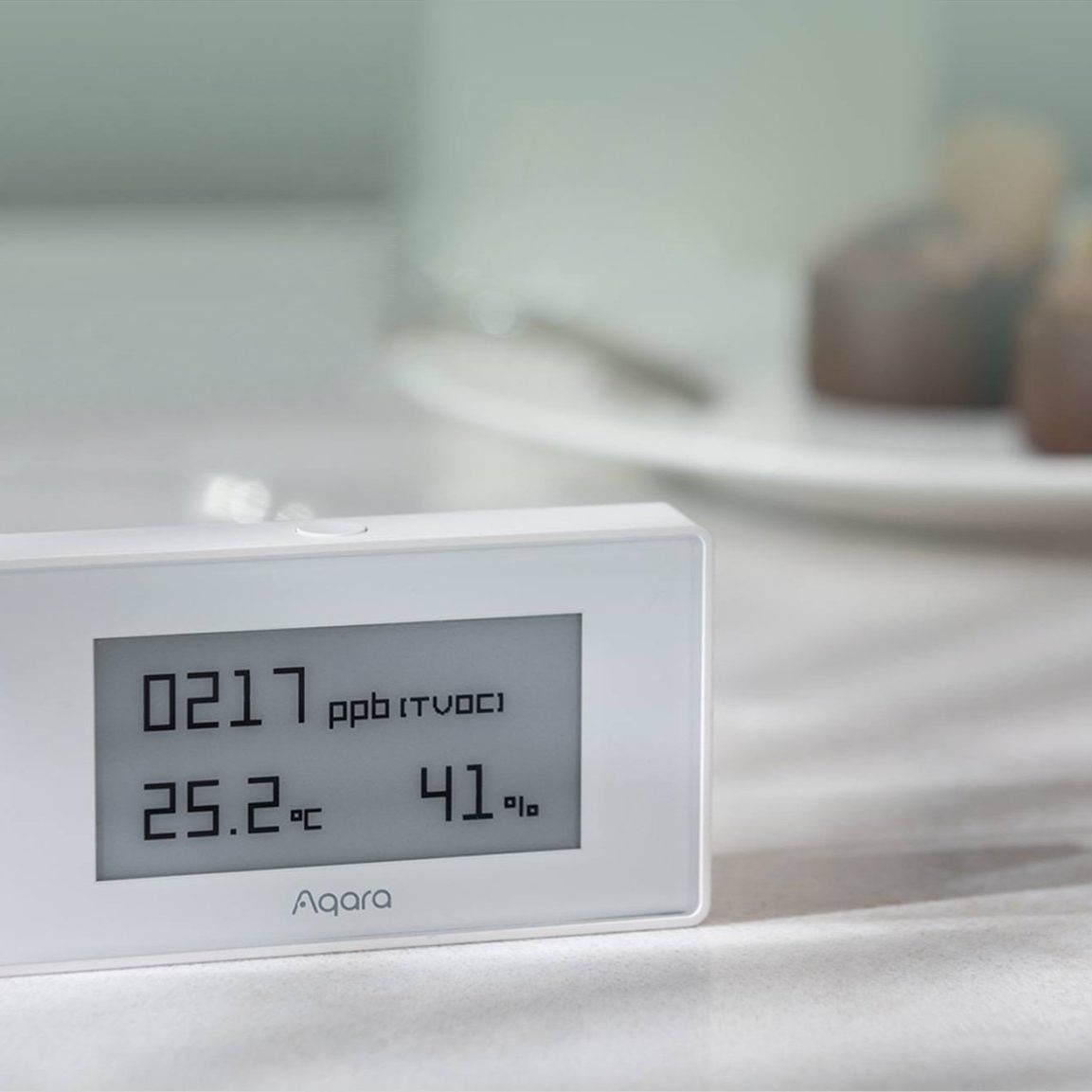 Aqara TVOC Air Quality Monitor - Sensore Di Qualità Aria Per HomeKit, Misura VOC, Temperatura E Umidità