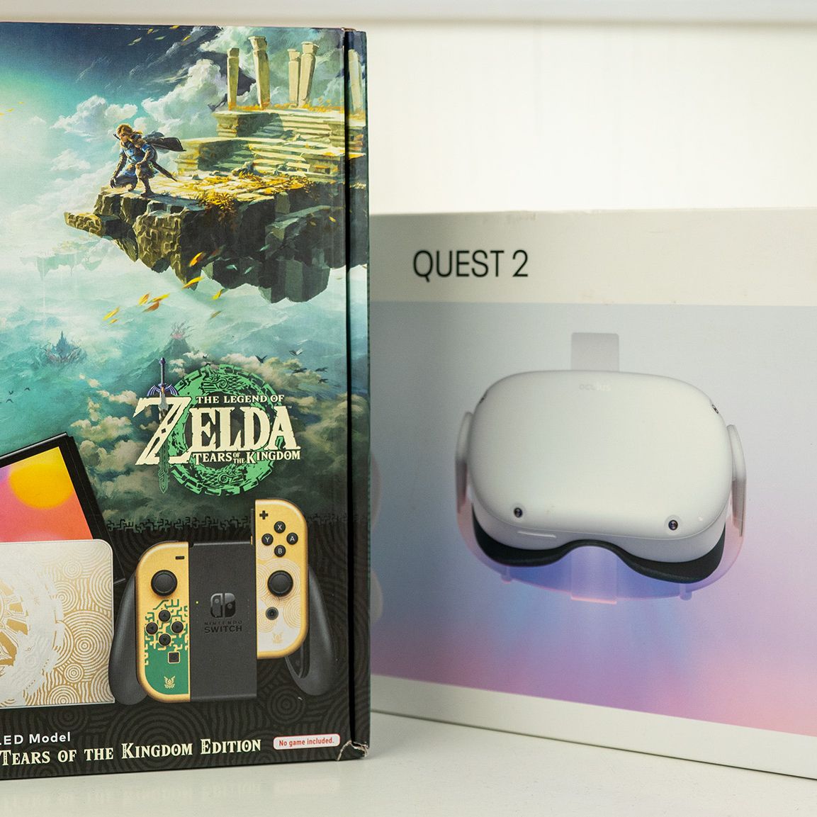 Nintendo Switch  Quest2 Meta Quest 2 VR headset runs Nintendo Switch lighter games