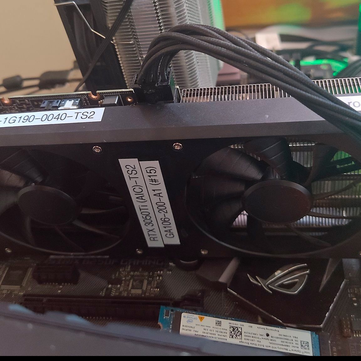 Unreleased RTX 3050 Ti engineering sample appears in photos and