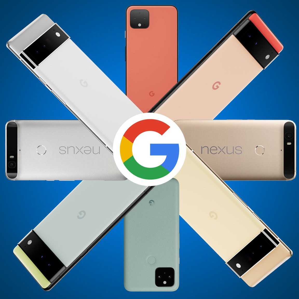 The Pixel 6's colors are a clear nod to Google's past, present