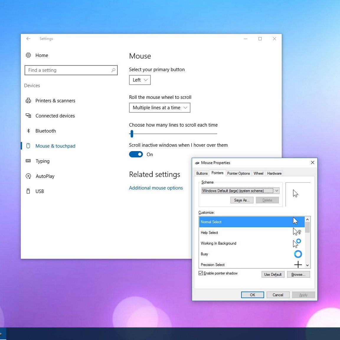 How To Customize Mouse Pointer On Windows 10 And Change Scheme