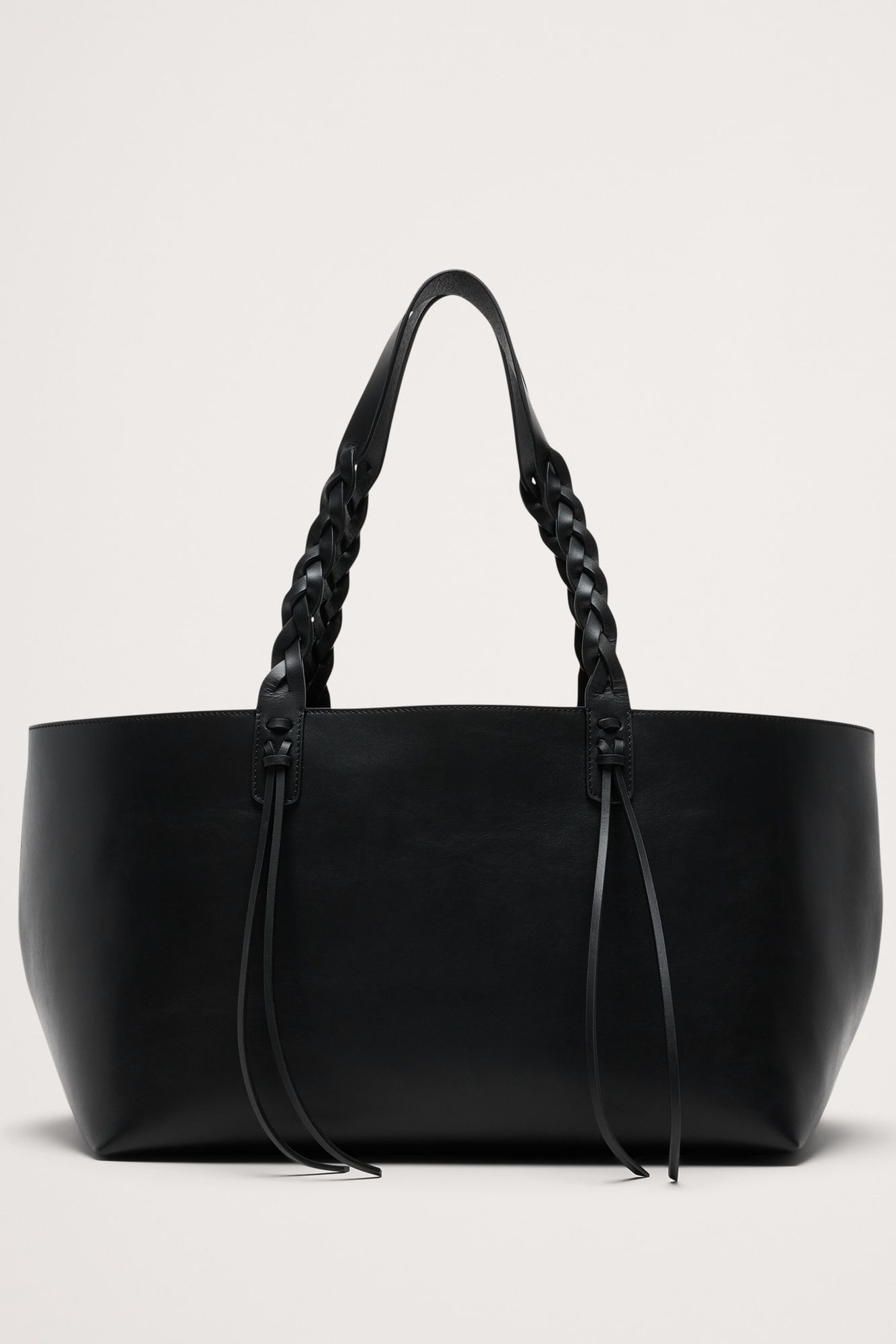 Large Leather East-West Tote