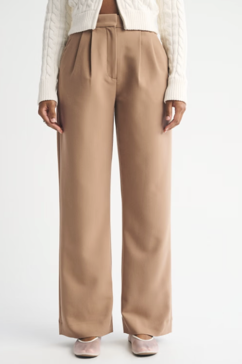 Abercrombie & Fitch, Curve Love A&f Sloane Tailored Wide Leg Pants (Were $90)
