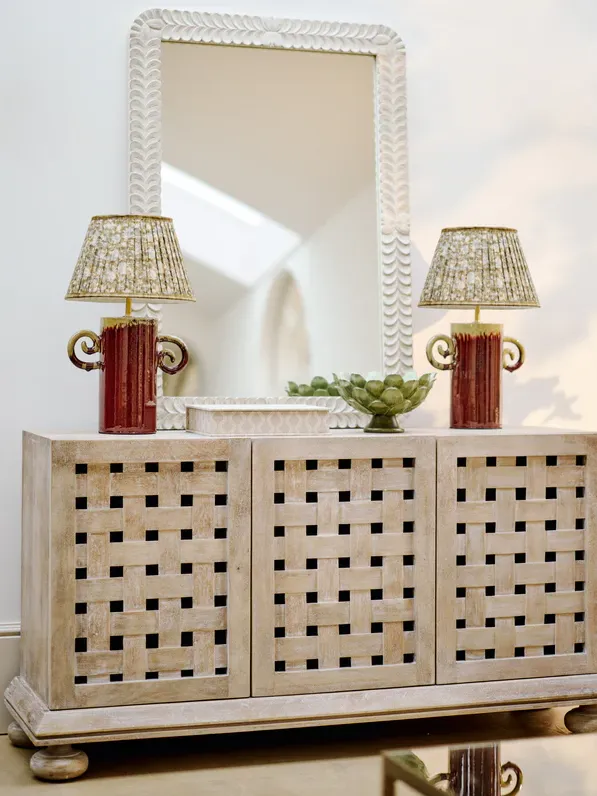 Tracery Sideboard - Silvered Teak