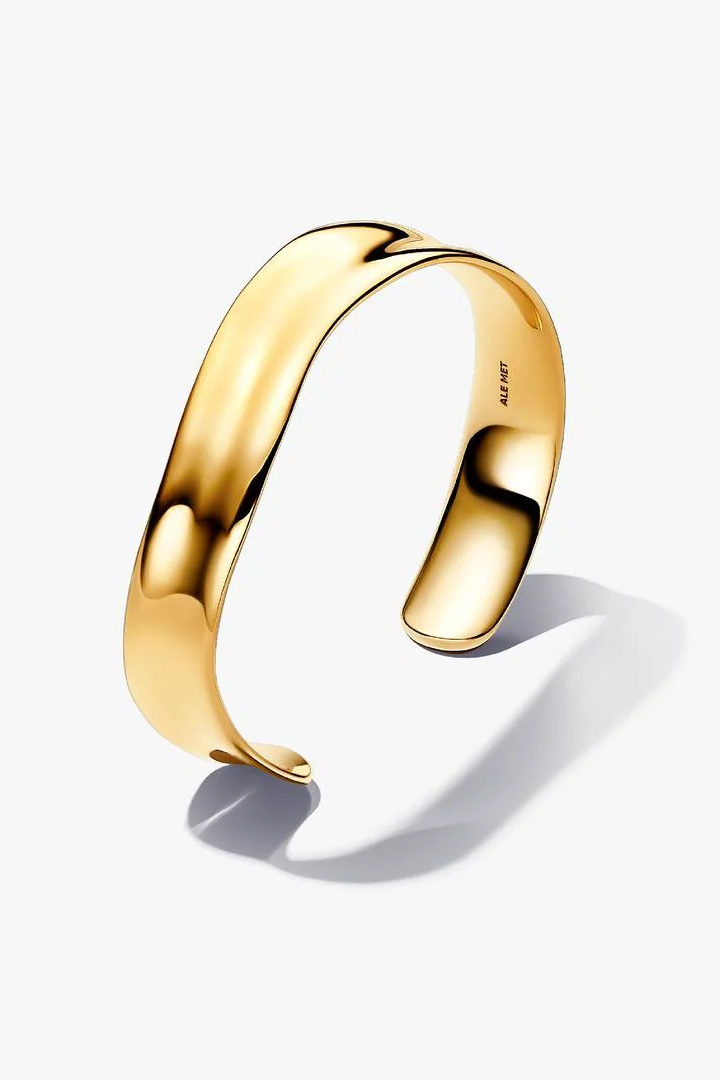 Pandora, Organically Shaped Broad Open Bangle