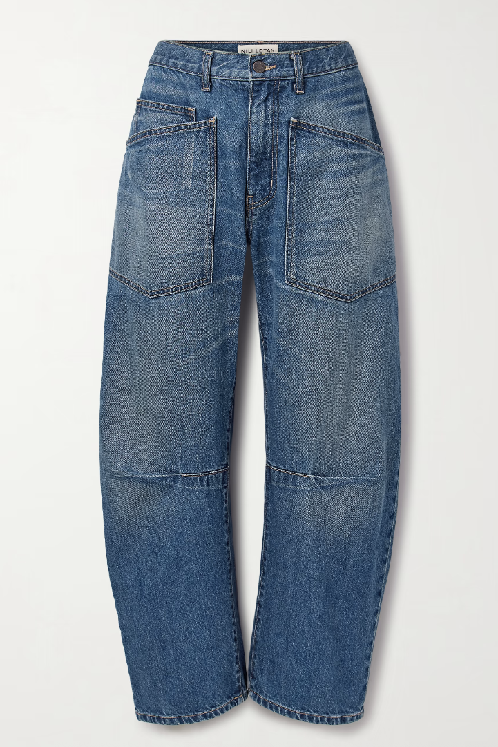 Nili Lotan, Shon high-rise barrel-leg jeans