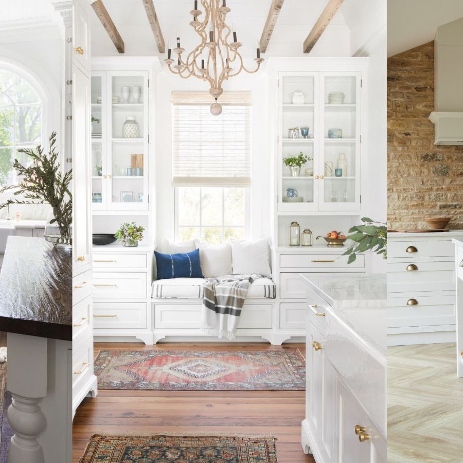 Family Room White Cabinets