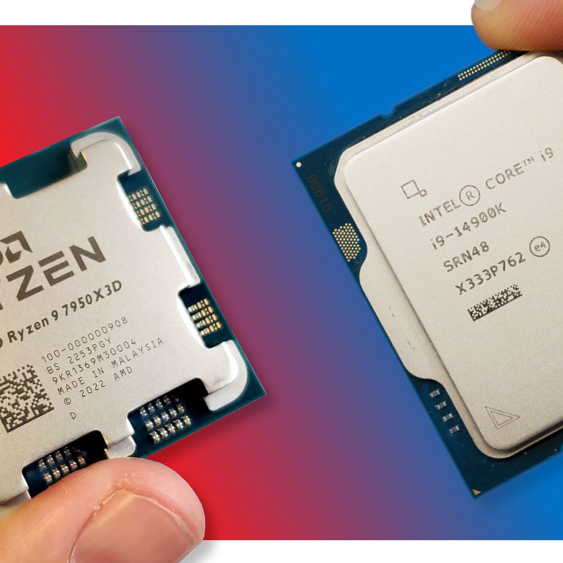 The Intel Core i9 14900K vs AMD Ryzen 9 7950X3D gaming