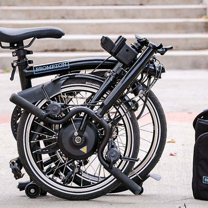 brompton electric folding bicycle T Line with Handlebar Control and built for daily use Carbon fork Brompton Launches New Ebike and