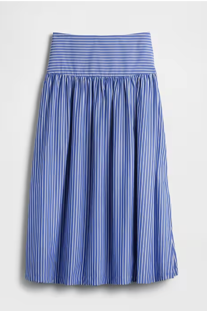 Gap, Poplin Drop-Waist Maxi Skirt