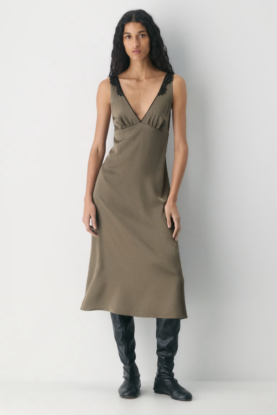 Aritzia , Pavilion Satin Dress (Was $178)