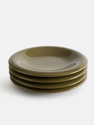 Toria Dessert Plates in Glazed Stoneware, Set of 4