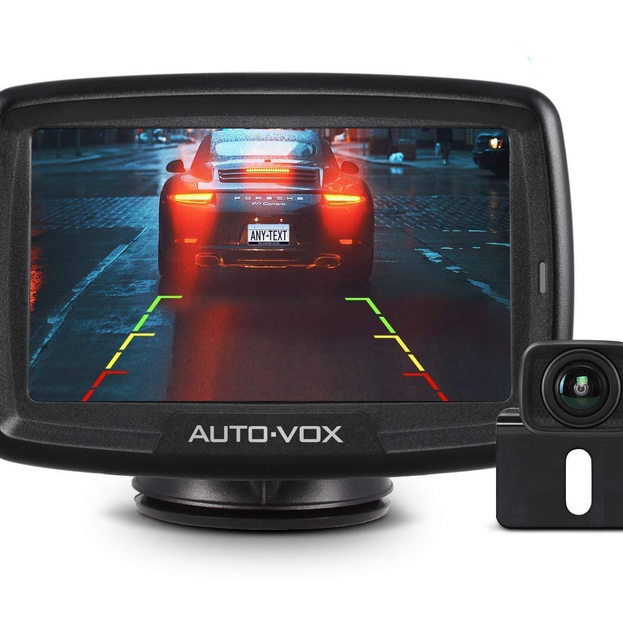 Auto-Vox Cs-2 Telecamera Retromarcia Wireless Con Monitor Per Auto 4,3, Segnale Auto-Vox Cs-2 Telecamera Retromarcia Wireless Con Monitor Per Auto 4,3, Segnale