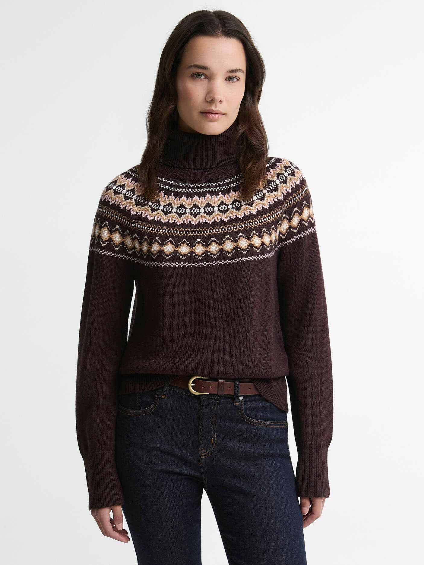 Darwen Fairisle Rollneck Jumper