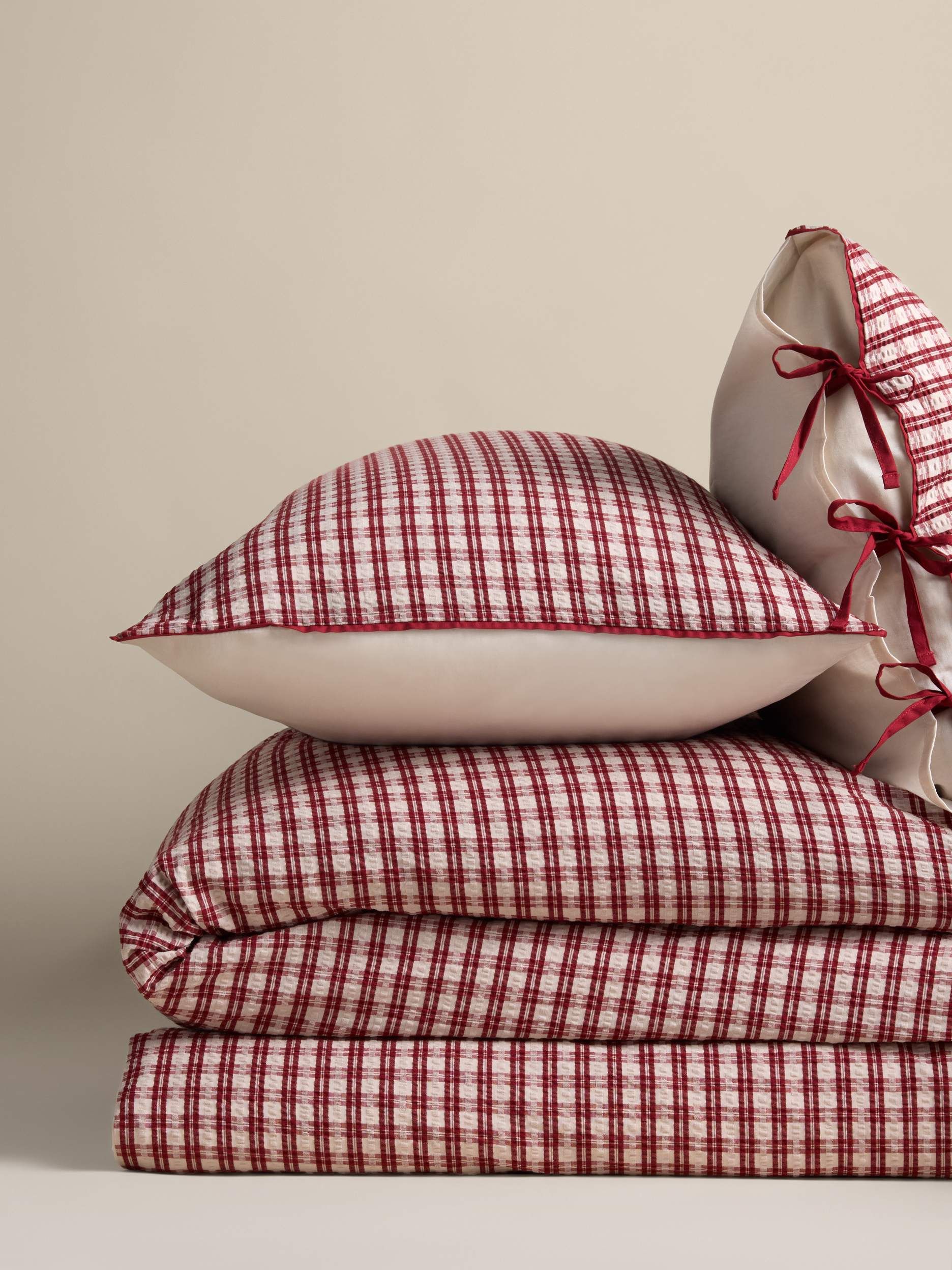 Pure Cotton Yarn Dyed Checked Bedding Set