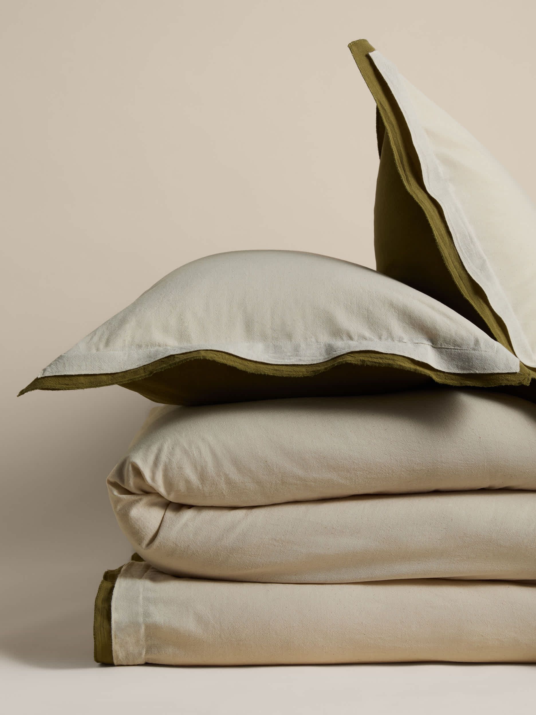 Pure Cotton Crepe Contrast Bedding Set