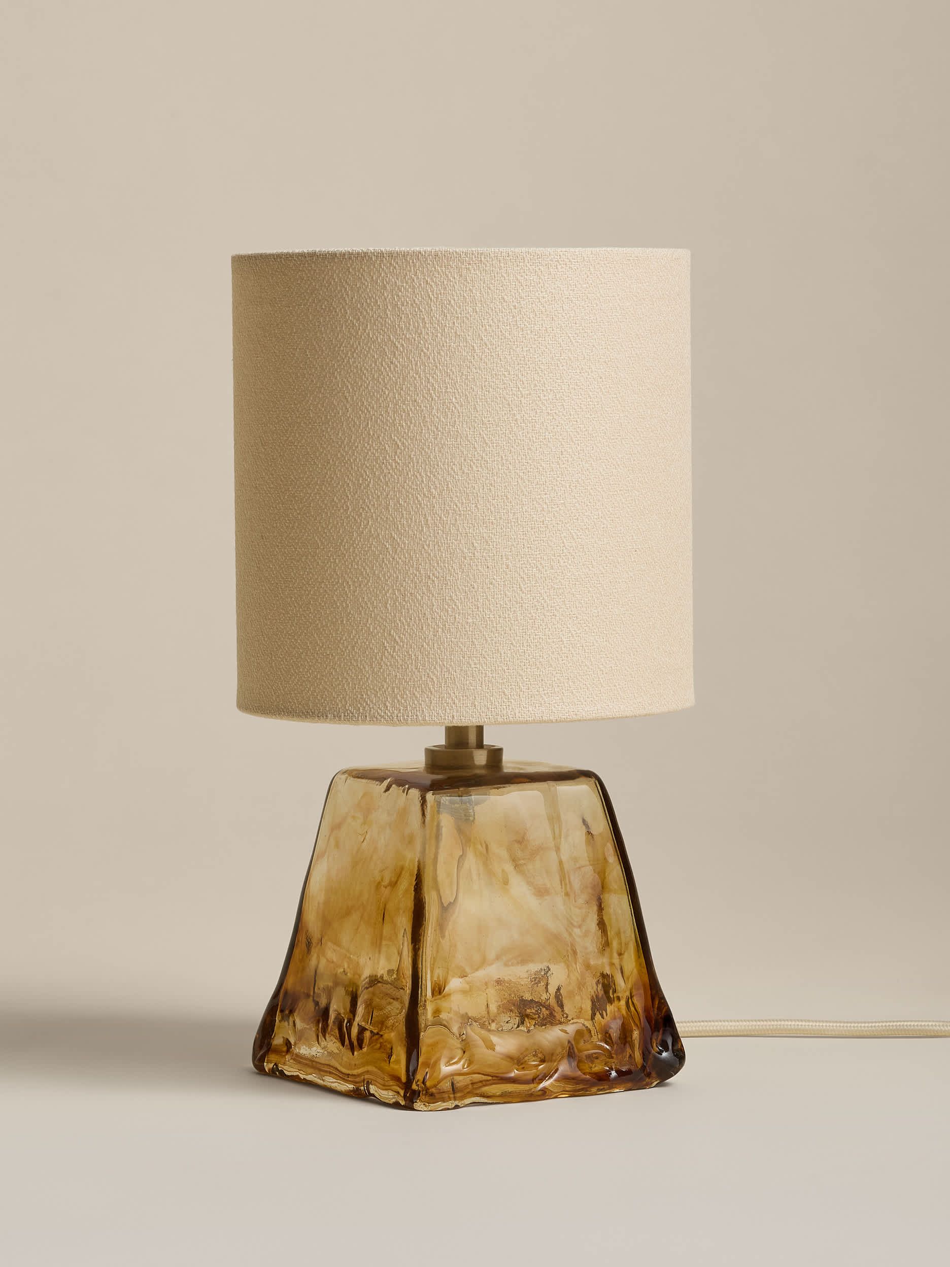 Glass Small Table Lamp