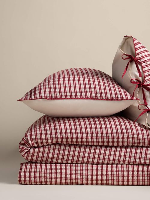 Pure Cotton Yarn Dyed Checked Bedding Set