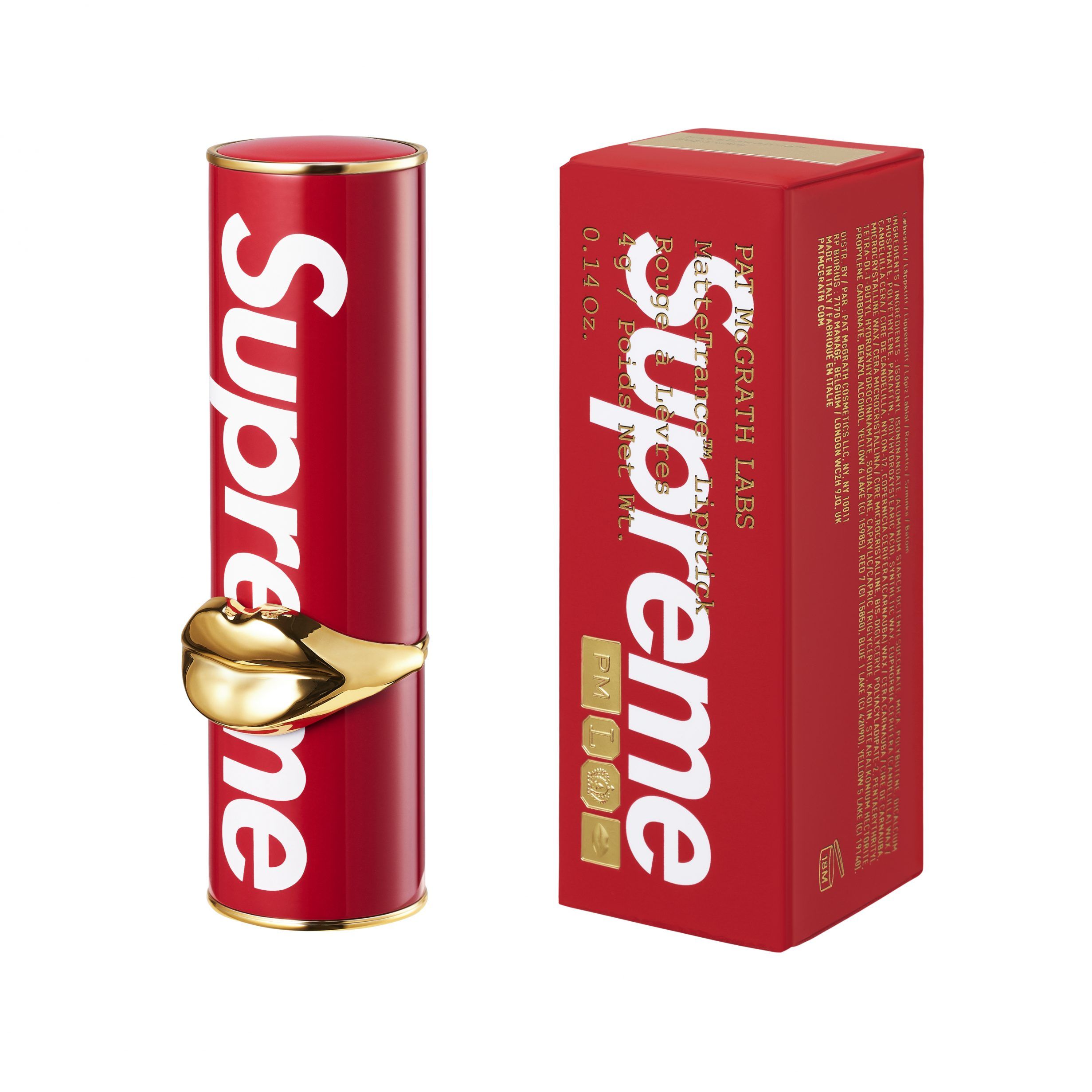 Pat McGrath x Supreme Launches First Ever Lipstick Today | Marie